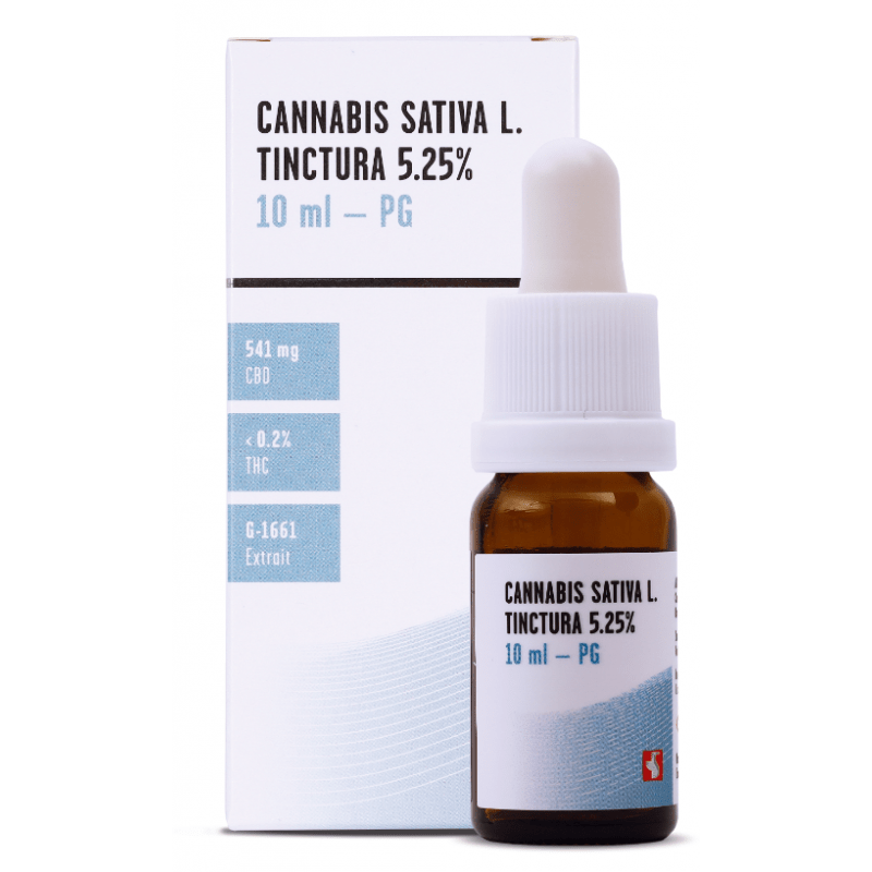 MEDROPHARM Cannabis sativa L. tinctura 5.25 % CBD M-1661 PG vial 10 ml