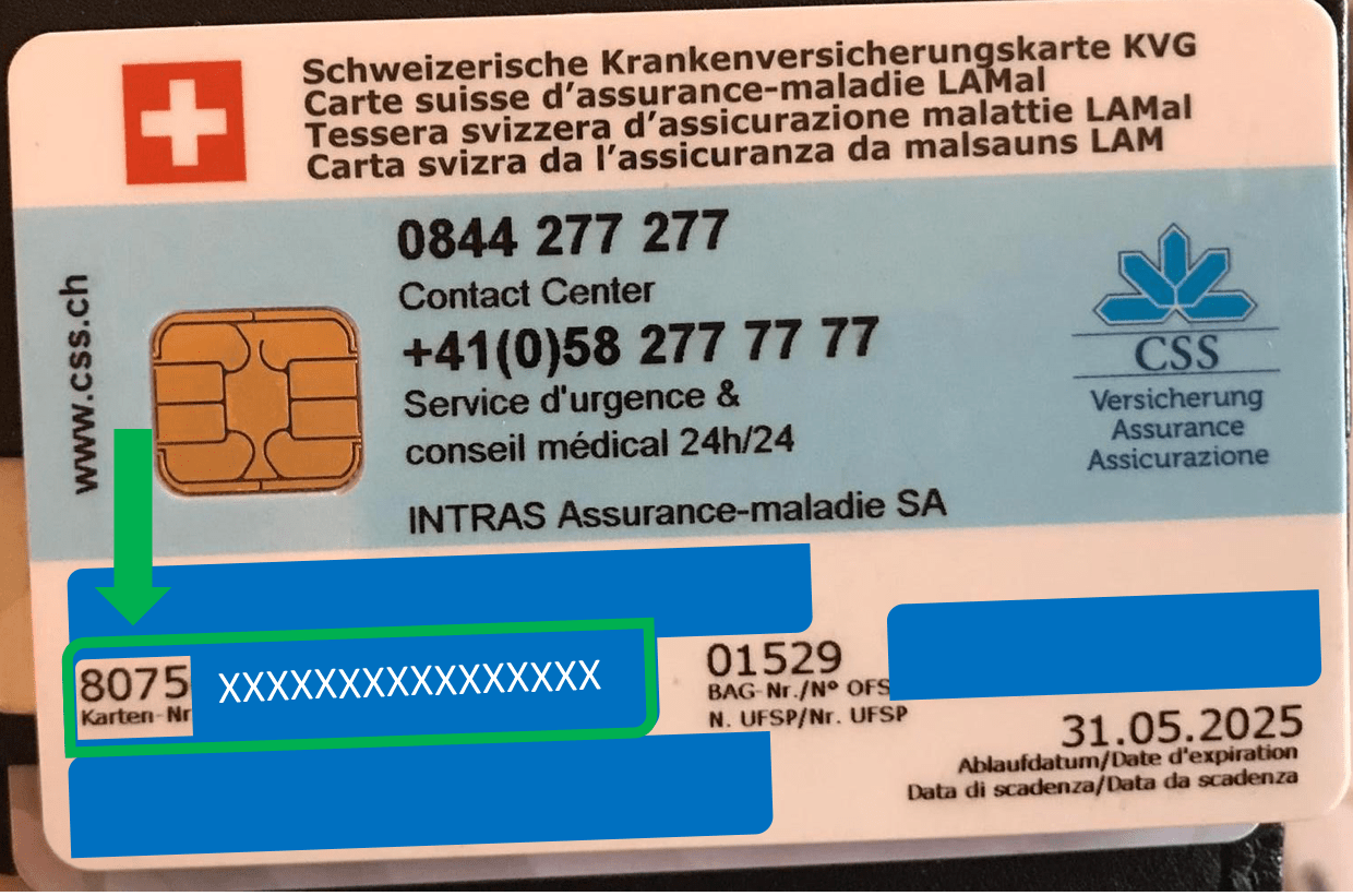 Carte assurance covid exemple site
